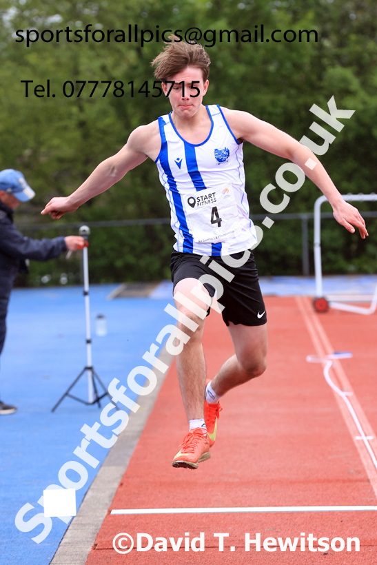 Triple Jumb, 2026 North Eastern Track and Field Champs, Shildon, County Durham. Photo: David T. Hewitson/Sports for All Pics